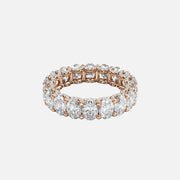  Oval U Pave Prong Eternity Ring 14k Rose Gold 5 8 001