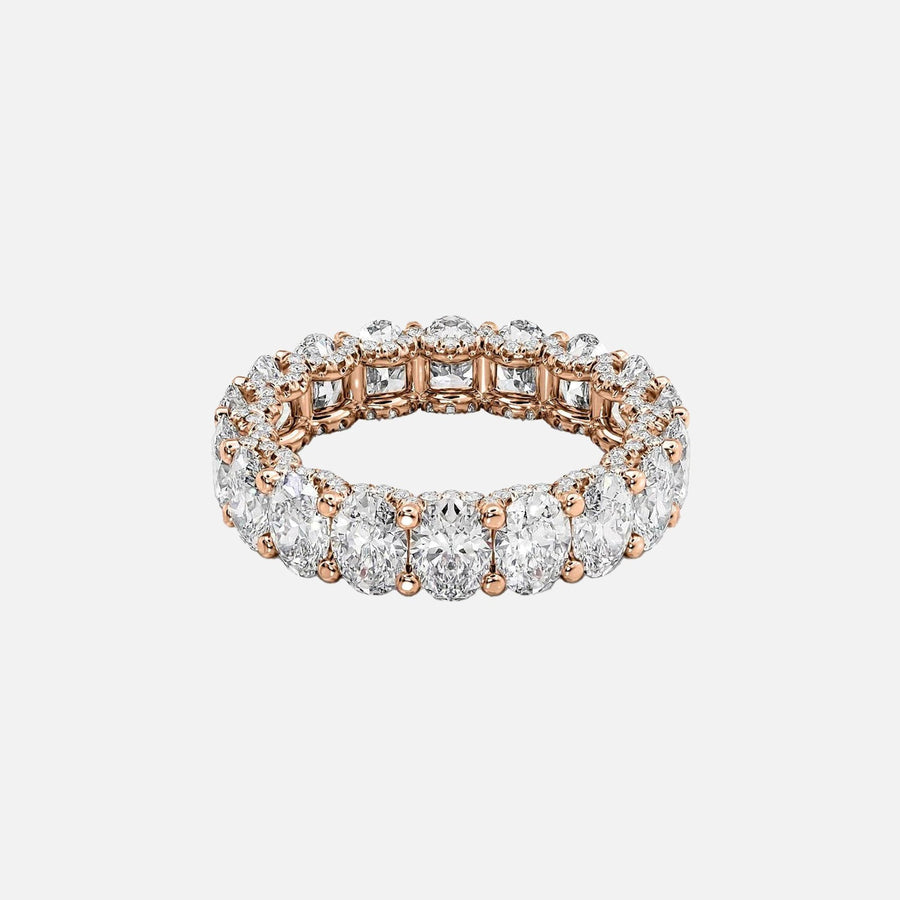  Oval U Pave Prong Eternity Ring 14k Rose Gold 5 8 001