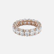  Oval U Pave Prong Eternity Ring 14k Rose Gold 6 8 001