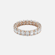  Oval U Pave Prong Eternity Ring 18k Rose Gold 4 3 001