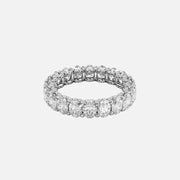  Oval U Pave Prong Eternity Ring 18k White Gold 4 3 001