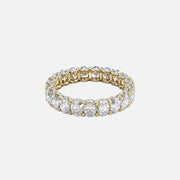  Oval U Pave Prong Eternity Ring 18k Yellow Gold 3 3 001