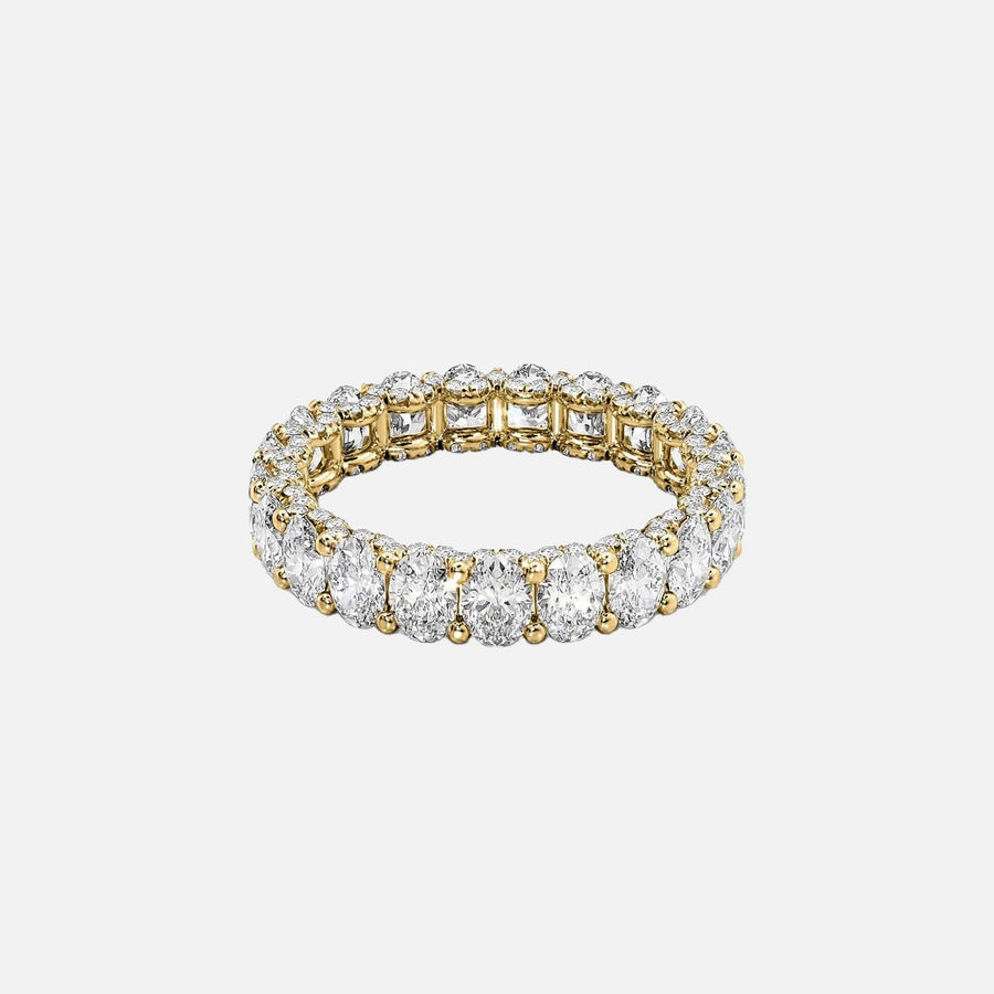  Oval U Pave Prong Eternity Ring 18k Yellow Gold 3 3 001