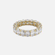  Oval U Pave Prong Eternity Ring 18k Yellow Gold 5 8 001