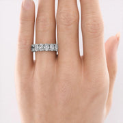 Oval U Prong Eternity Ring 14k White Gold 6 5 002 Final