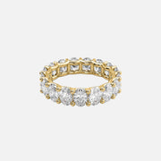  Oval U Prong Eternity Ring 14k Yellow Gold 5 5 001