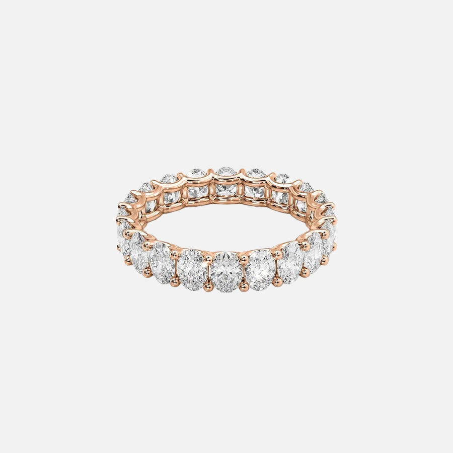  Oval U Prong Eternity Ring 18k Rose Gold 3 0 001