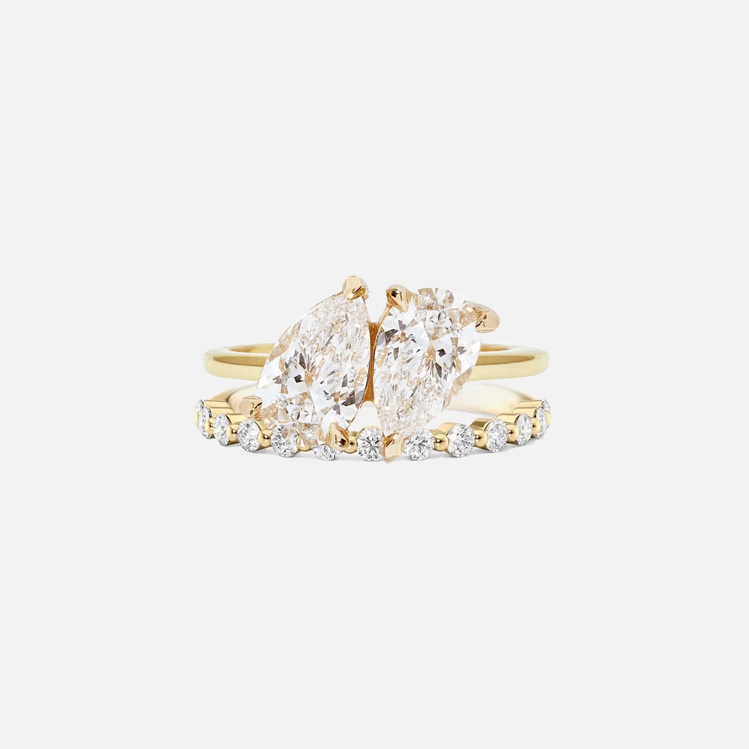 Pear Aurum & Harper Ring Stack - KNT - Engagement Rings, Wedding Bands & Fine Jewelry