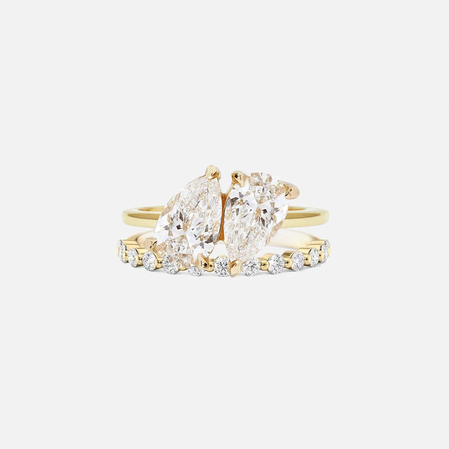 Pear Aurum & Harper Ring Stack - KNT - Engagement Rings, Wedding Bands & Fine Jewelry