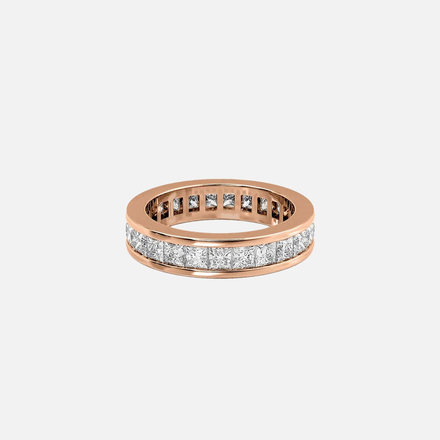  Princess Channel Eternity Ring 14k Rose Gold 2 5 001