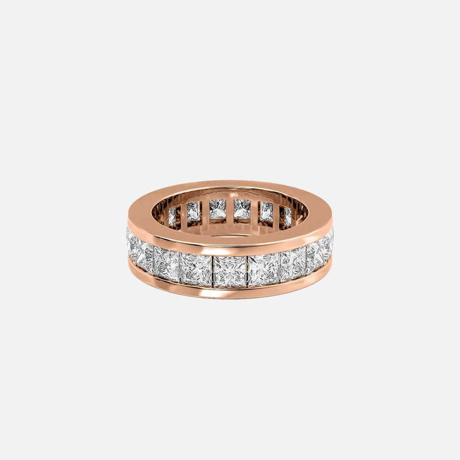  Princess Channel Eternity Ring 14k Rose Gold 4 7 001