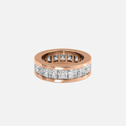  Princess Channel Eternity Ring 14k Rose Gold 5 5 001