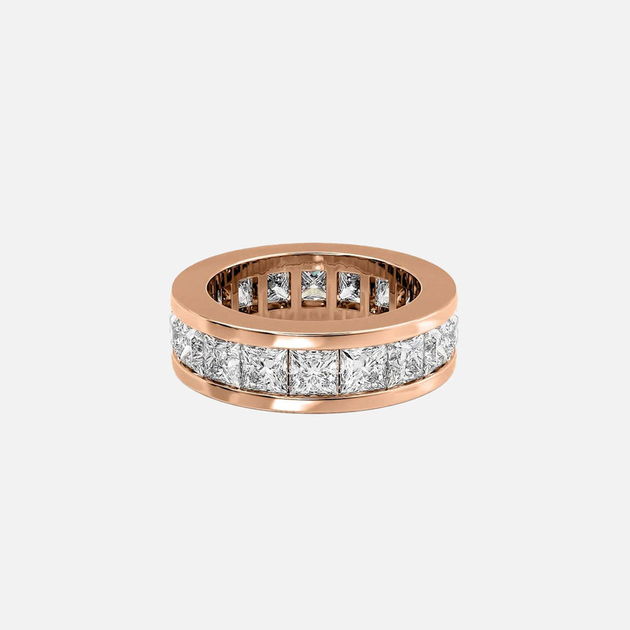  Princess Channel Eternity Ring 14k Rose Gold 5 5 001