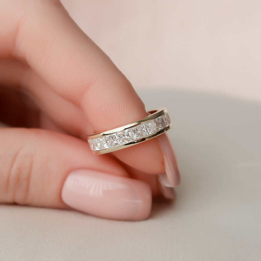  Princess Channel Eternity Ring 14k Yellow Gold 2 5 004 Final