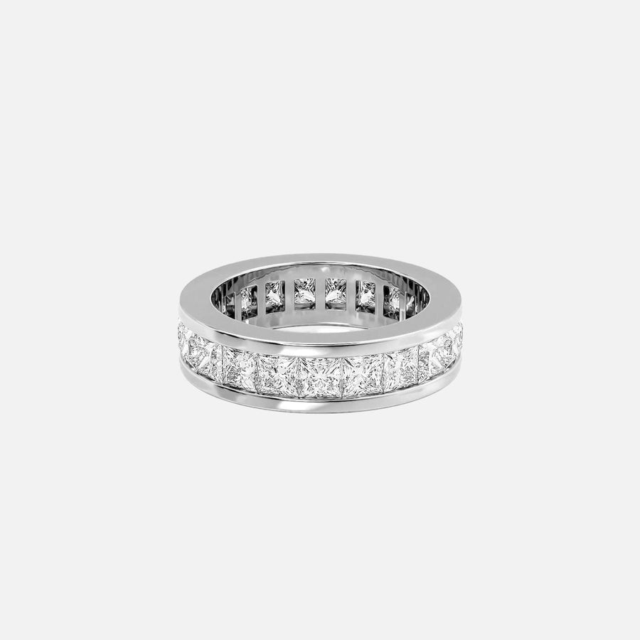  Princess Channel Eternity Ring 18k White Gold 4 0 001