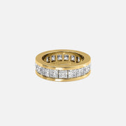  Princess Channel Eternity Ring 18k Yellow Gold 4 7 001