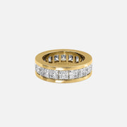  Princess Channel Eternity Ring 18k Yellow Gold 5 5 001
