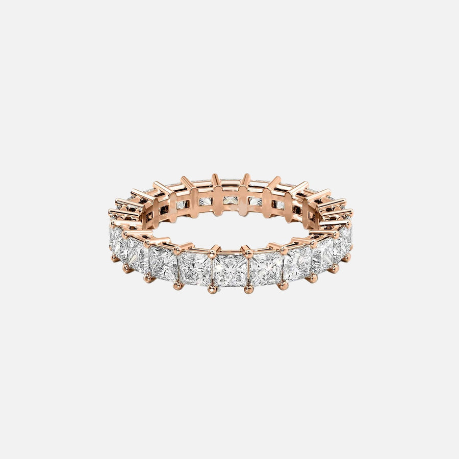  Princess Eternity Ring 14k Rose Gold 3 5 001