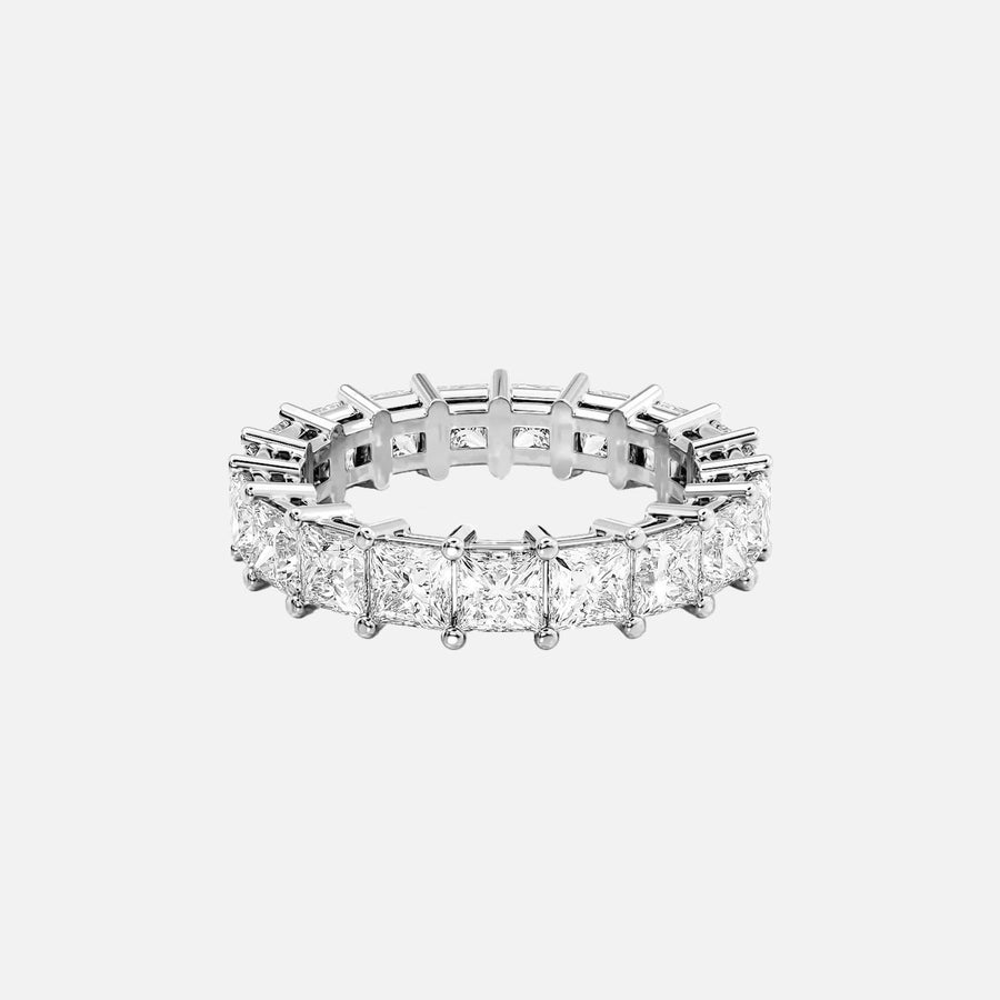  Princess Eternity Ring 14k White Gold 4 7 001