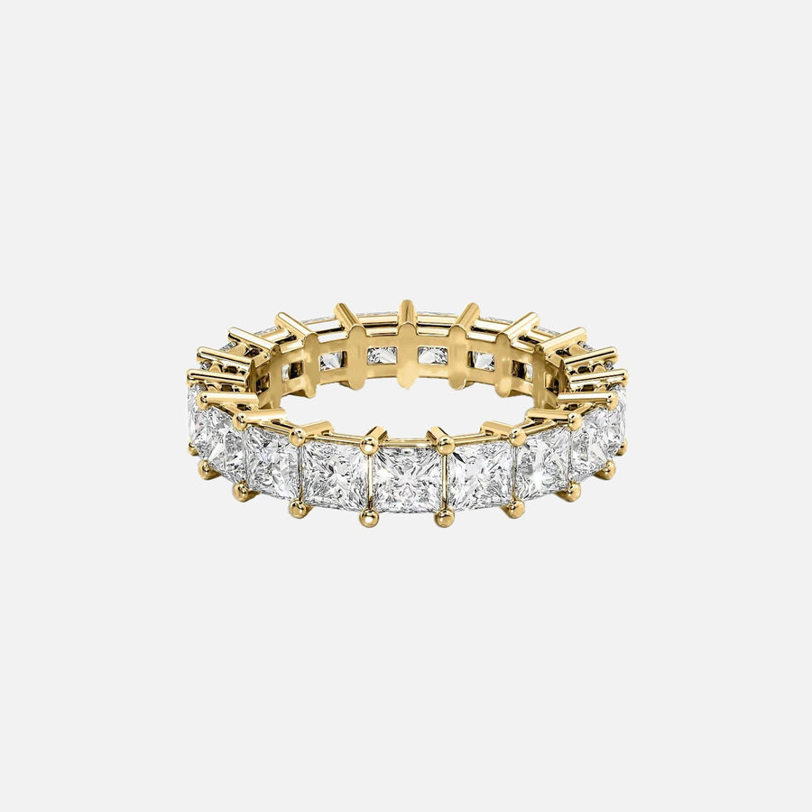  Princess Eternity Ring 14k Yellow Gold 4 7 001