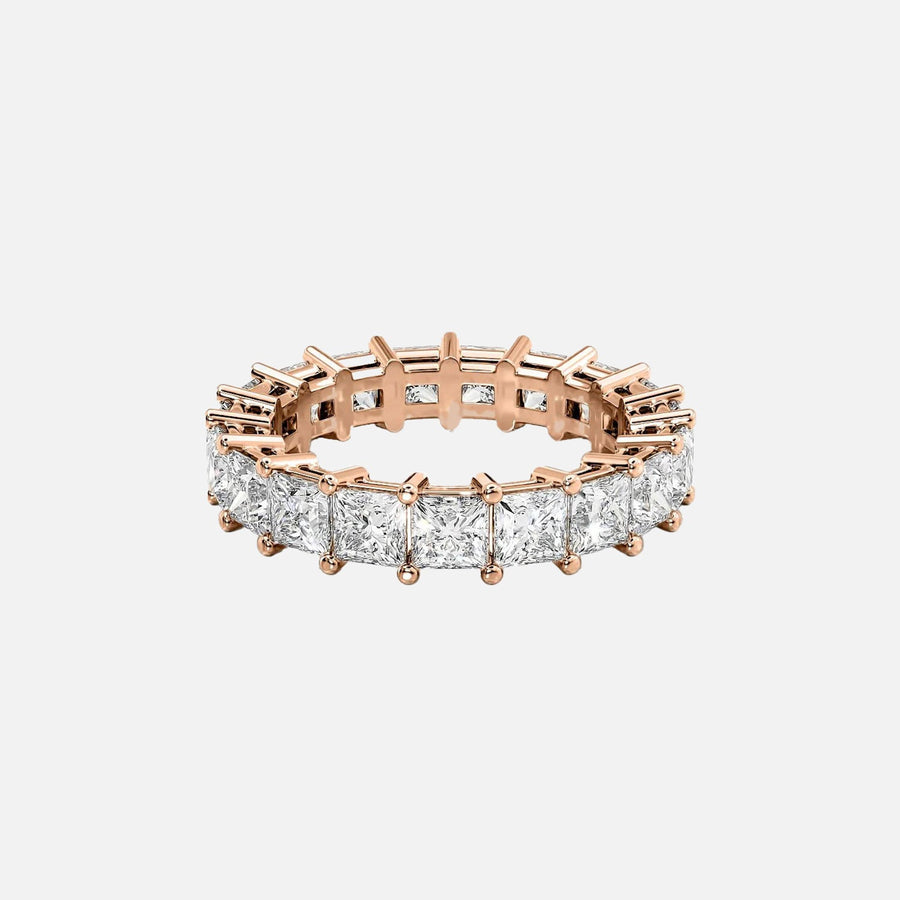  Princess Eternity Ring 18k Rose Gold 4 7 001