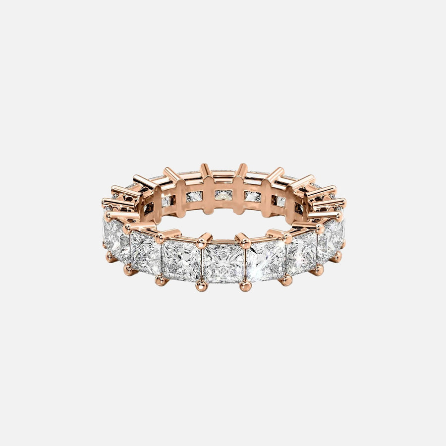  Princess Eternity Ring 18k Rose Gold 5 5 001
