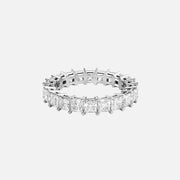  Princess Eternity Ring 18k White Gold 3 5 001