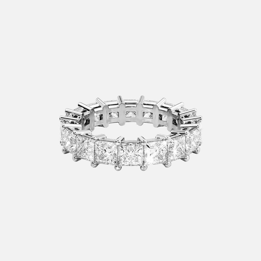  Princess Eternity Ring 18k White Gold 5 5 001