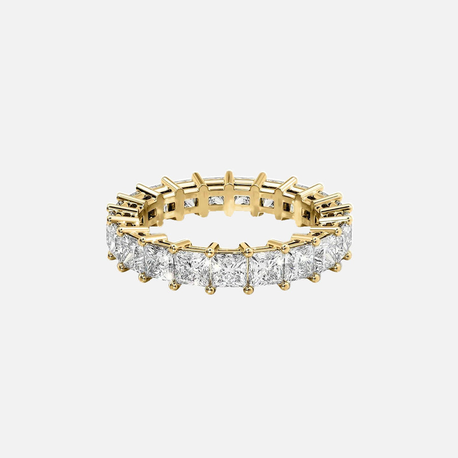  Princess Eternity Ring 18k Yellow Gold 4 0 001