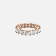  Princess U Prong Eternity Ring 14k Rose Gold 4 7 001
