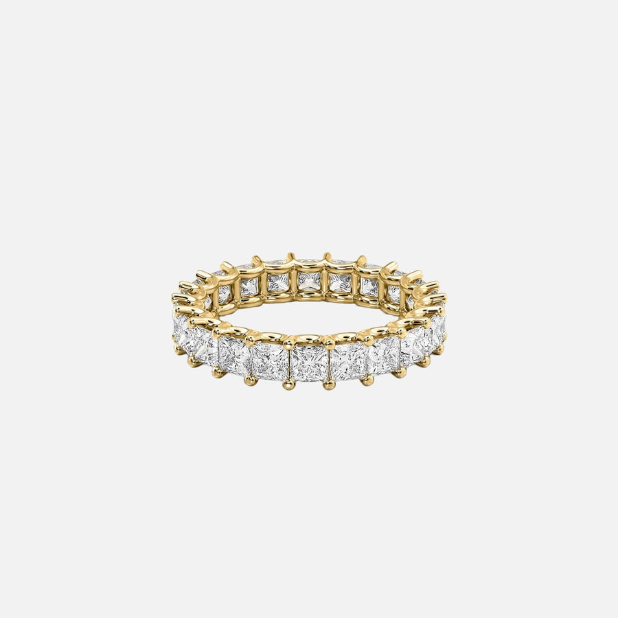  Princess U Prong Eternity Ring 14k Yellow Gold 3 5 001