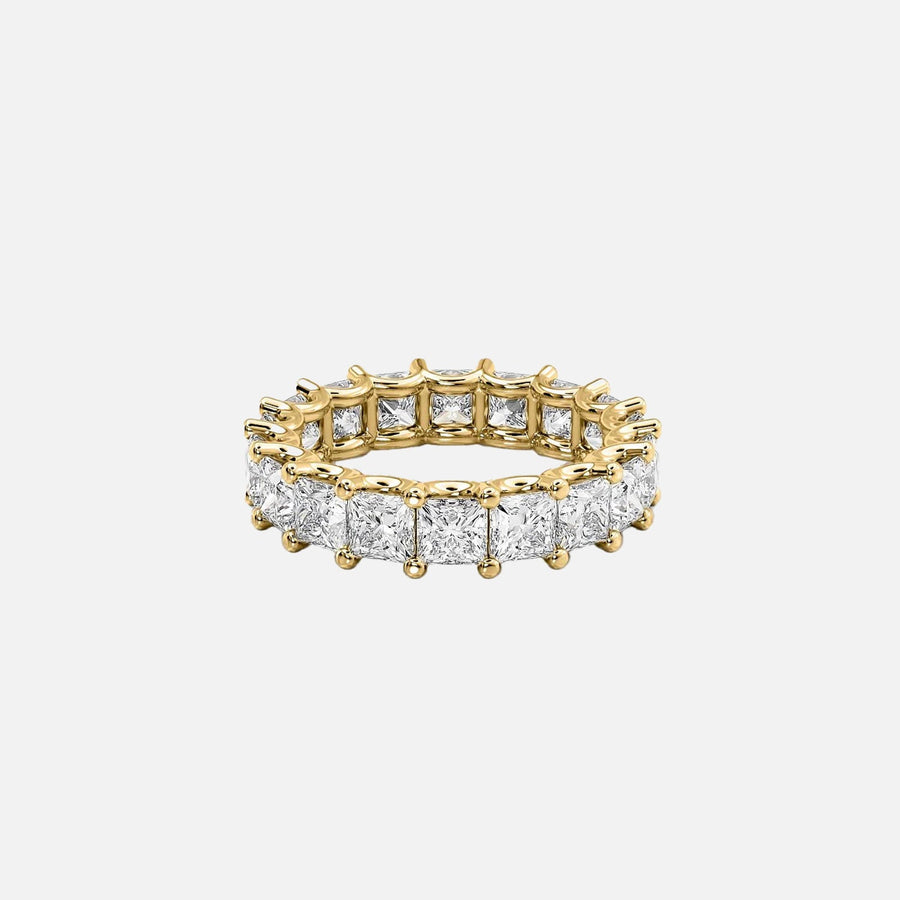  Princess U Prong Eternity Ring 14k Yellow Gold 5 5 001