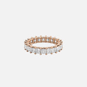  Princess U Prong Eternity Ring 18k Rose Gold 3 5 001