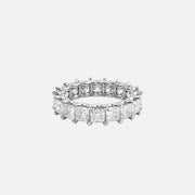  Princess U Prong Eternity Ring 18k White Gold 5 5 001