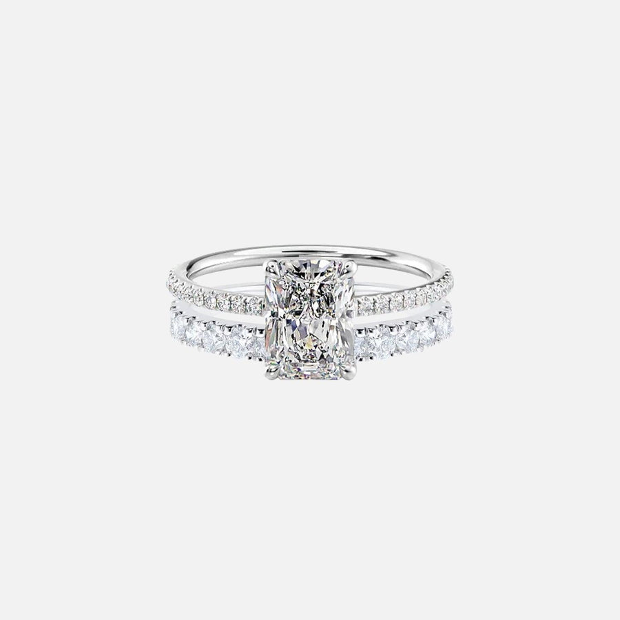 Radiant Andrewe & Alisha Ring Stack - KNT - Engagement Rings, Wedding Bands & Fine Jewelry