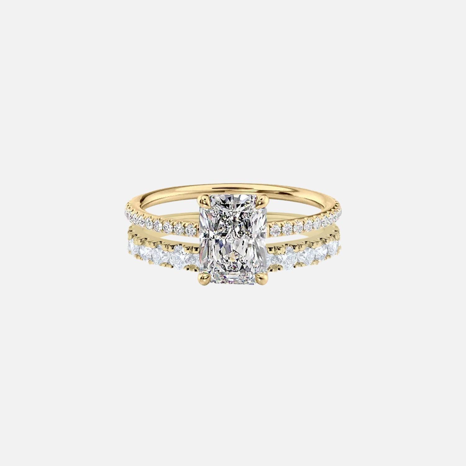 Radiant Andrewe & Alisha Ring Stack - KNT - Engagement Rings, Wedding Bands & Fine Jewelry
