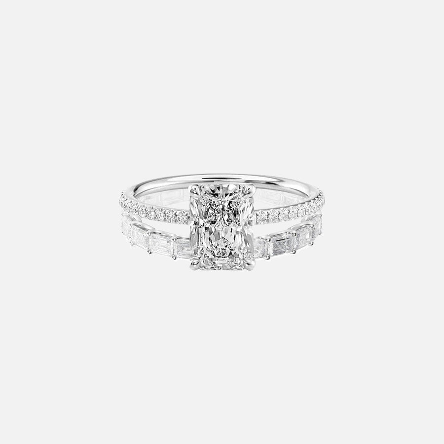 Radiant Andrewe & Horizons Ring Stack - KNT - Engagement Rings, Wedding Bands & Fine Jewelry