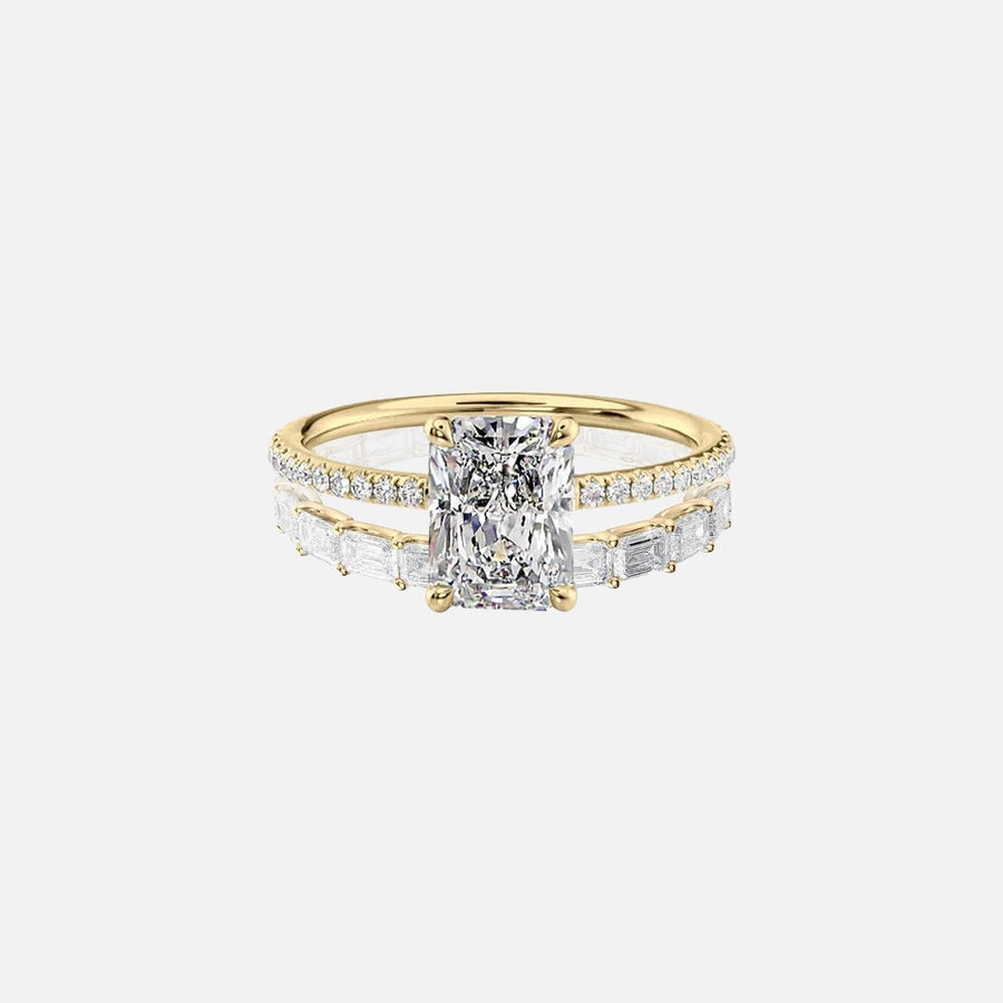 Radiant Andrewe & Horizons Ring Stack - KNT - Engagement Rings, Wedding Bands & Fine Jewelry