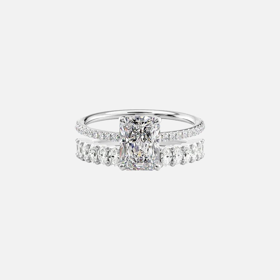 Radiant Andrewe & Noble Ring Stack - KNT - Engagement Rings, Wedding Bands & Fine Jewelry
