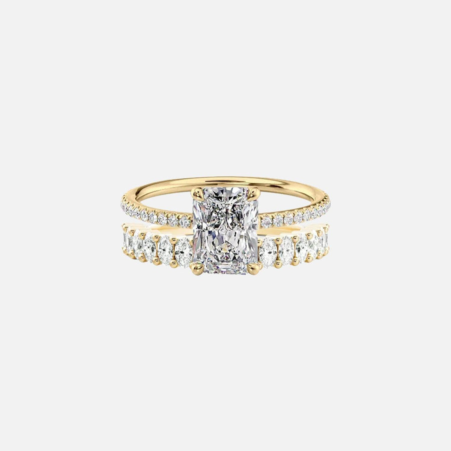 Radiant Andrewe & Noble Ring Stack - KNT - Engagement Rings, Wedding Bands & Fine Jewelry