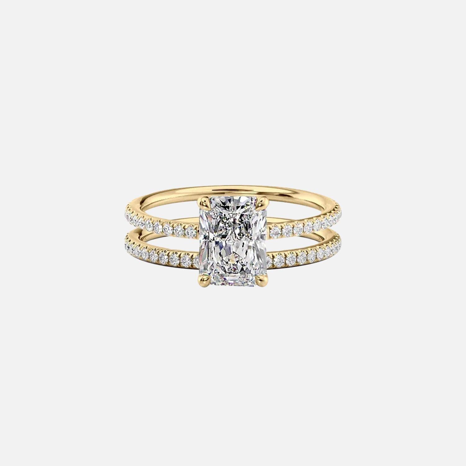 Radiant Andrewe & Opulent Aurora Ring Stack - KNT - Engagement Rings, Wedding Bands & Fine Jewelry