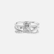 Radiant Andrewe & Sensation Ring Stack - KNT - Engagement Rings, Wedding Bands & Fine Jewelry