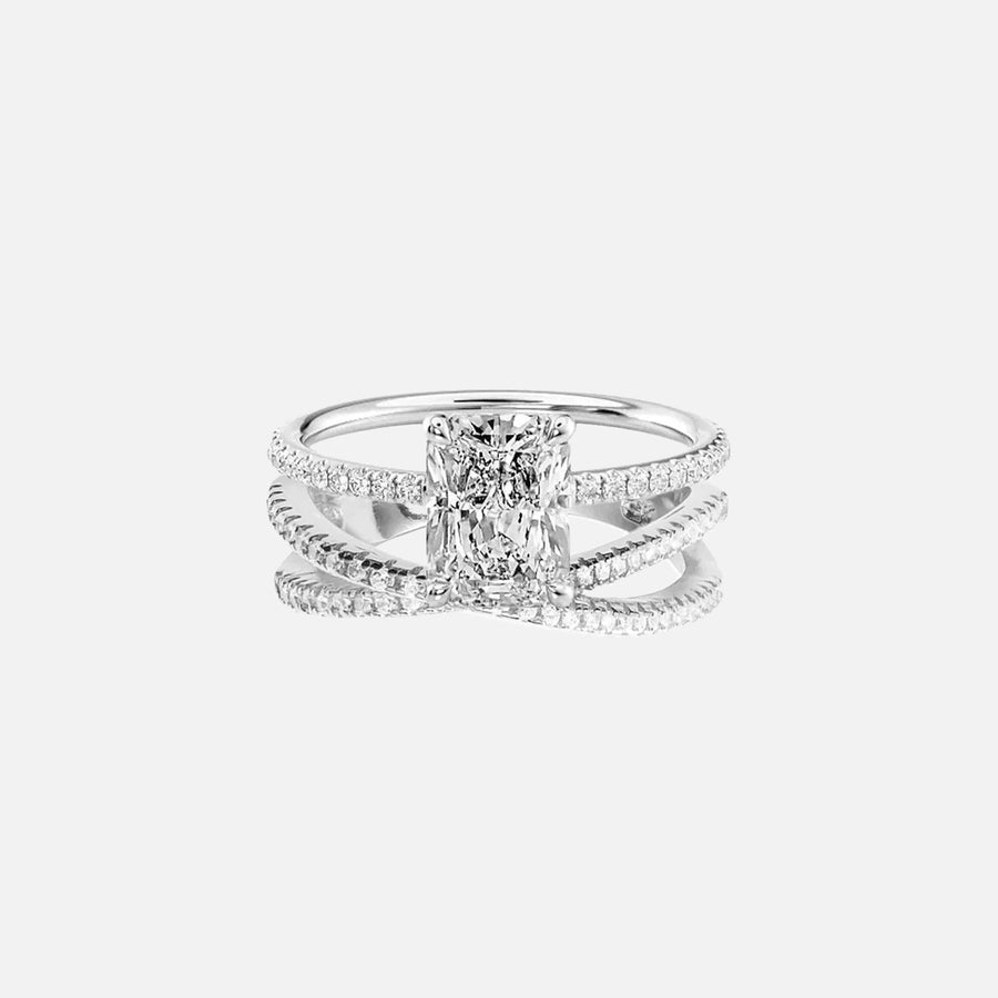 Radiant Andrewe & Sensation Ring Stack - KNT - Engagement Rings, Wedding Bands & Fine Jewelry