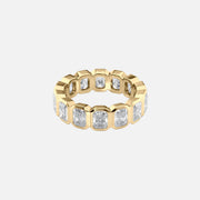  Radiant Bezel Eternity Ring 14k Yellow Gold 4 0 001