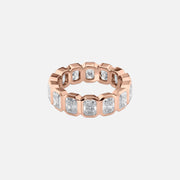  Radiant Bezel Eternity Ring 18k Rose Gold 4 0 001