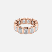  Radiant Bezel Eternity Ring 18k Rose Gold 5 0 001