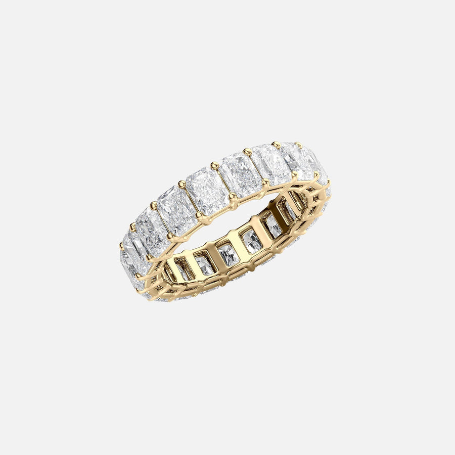  Radiant Eternity Ring 14k Yellow Gold 6 0 002