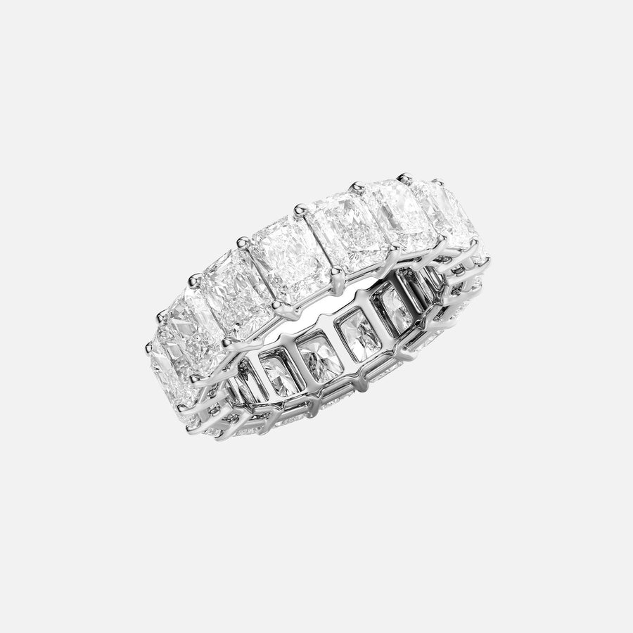  Radiant Eternity Ring 18k White Gold 8 0 002