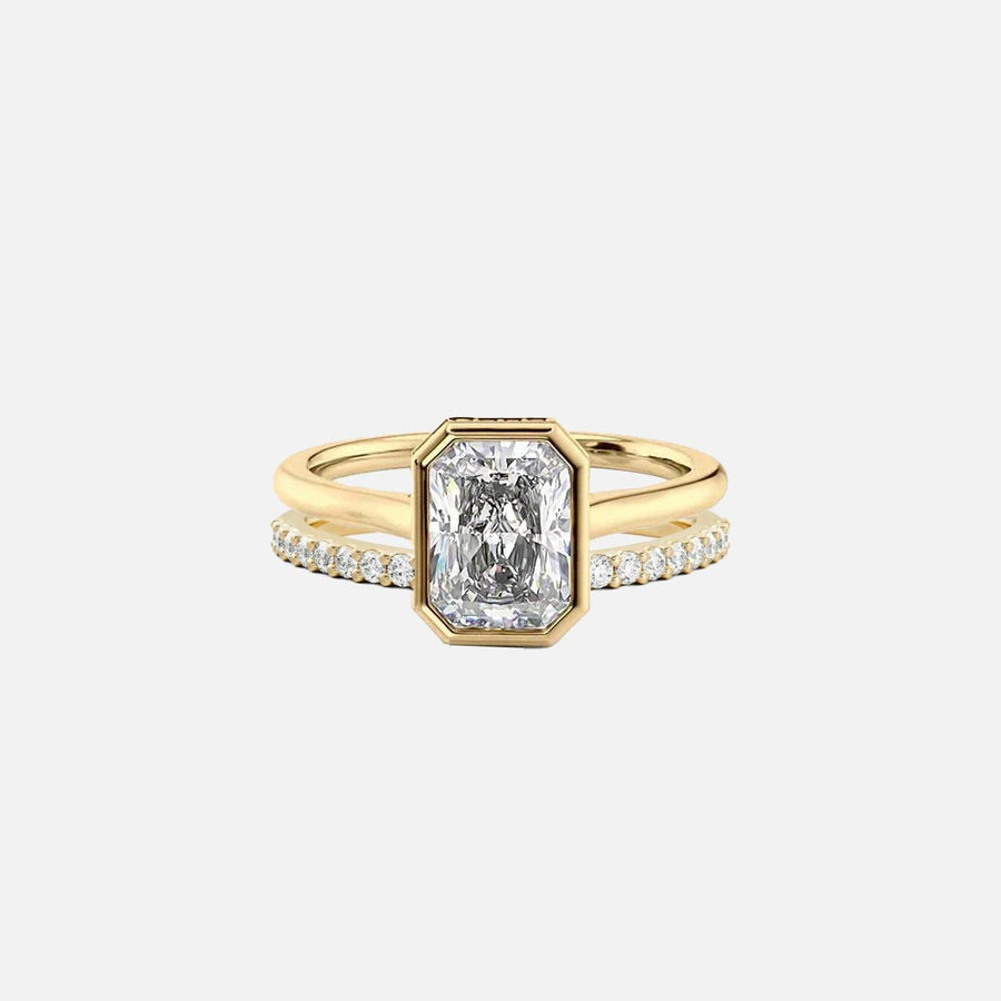 Radiant Helena Ring Stack - KNT - Engagement Rings, Wedding Bands & Fine Jewelry