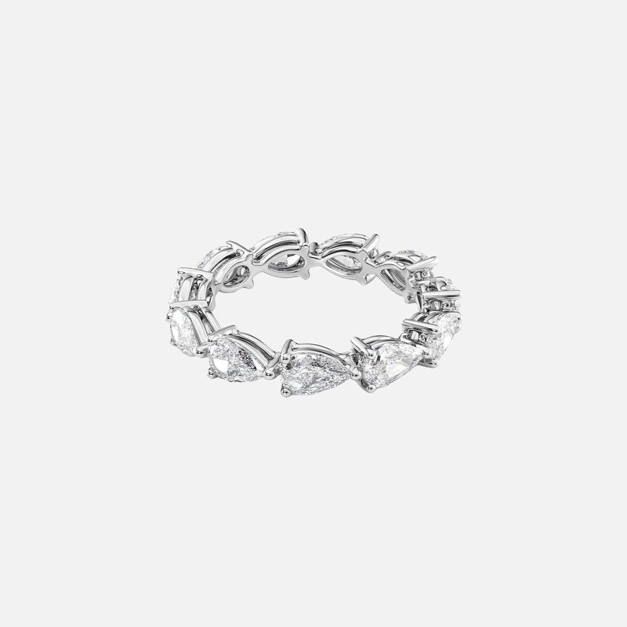 The Eternity Radiant Pear Prong Moissanite Ring - KNT - Engagement Rings, Wedding Bands & Fine Jewelry